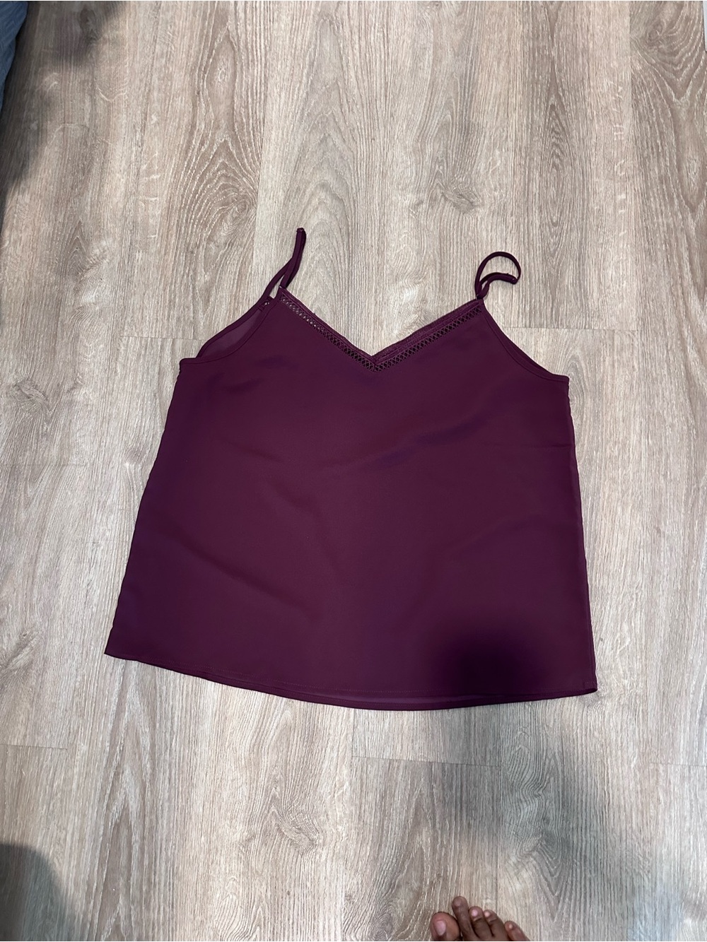 Kismet Plum V-Neck Spaghetti Strap Cami
